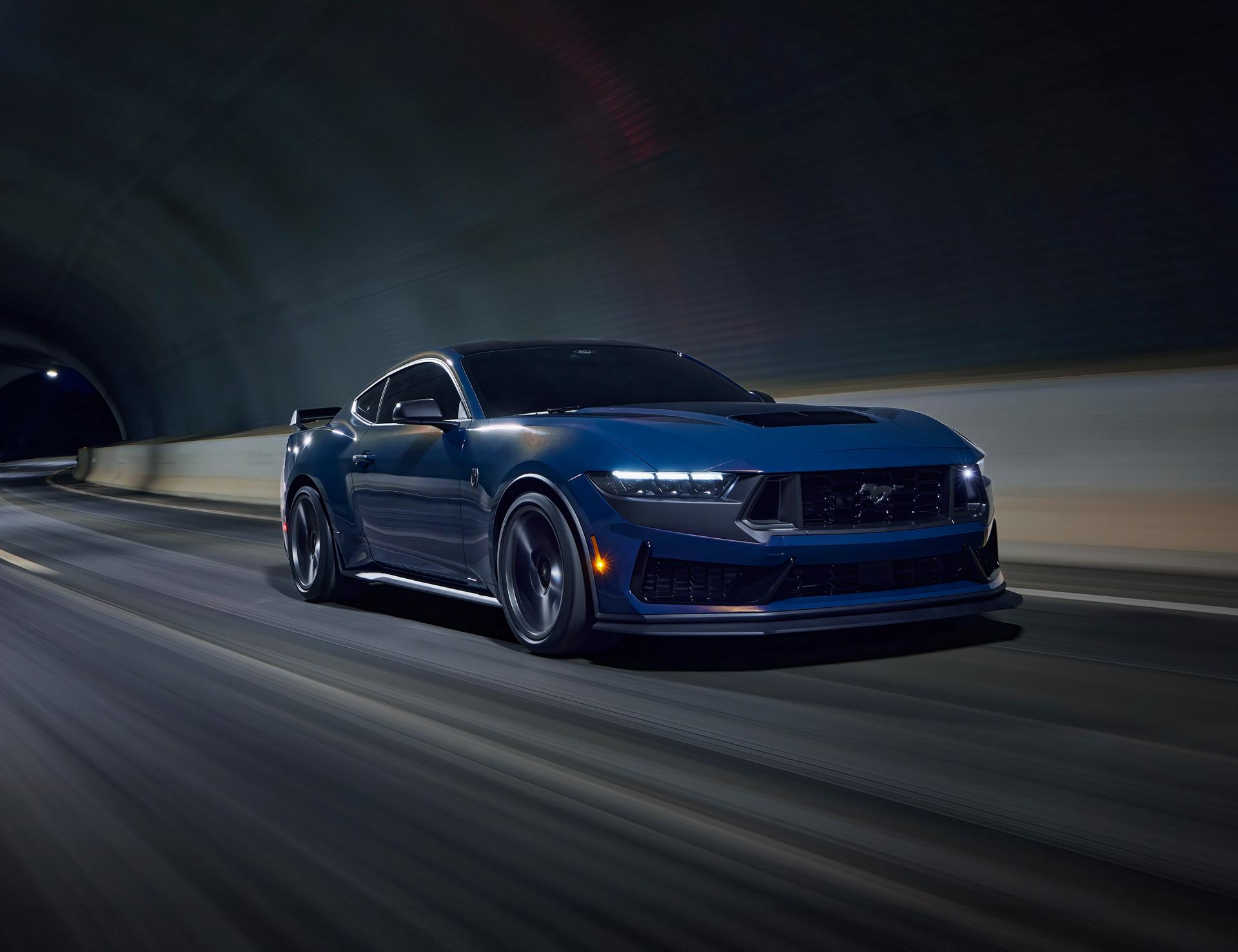 2026 Ford Mustang Dark Horse® Fastback being driven in a tunnel