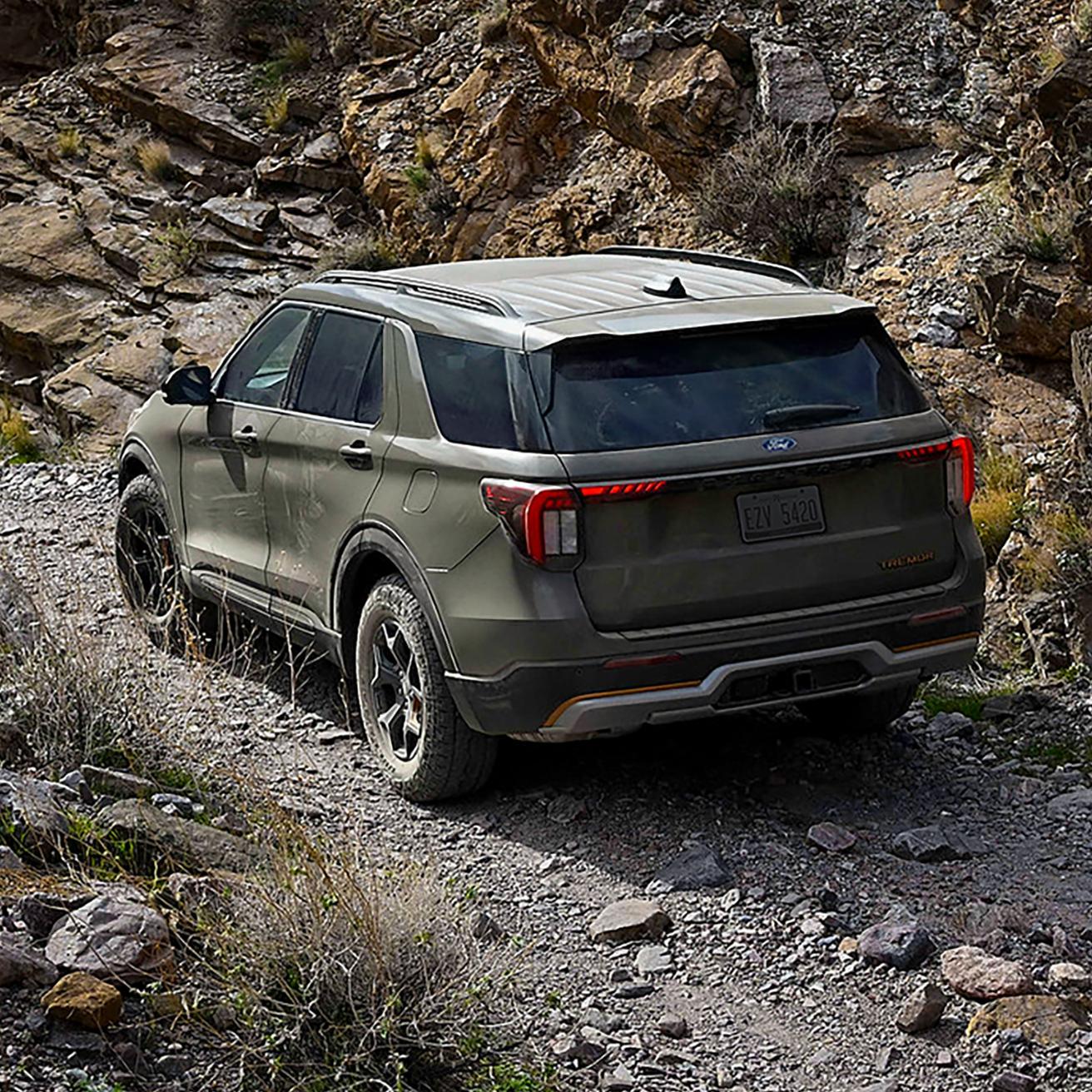 2027 ford explorer rear exterior view