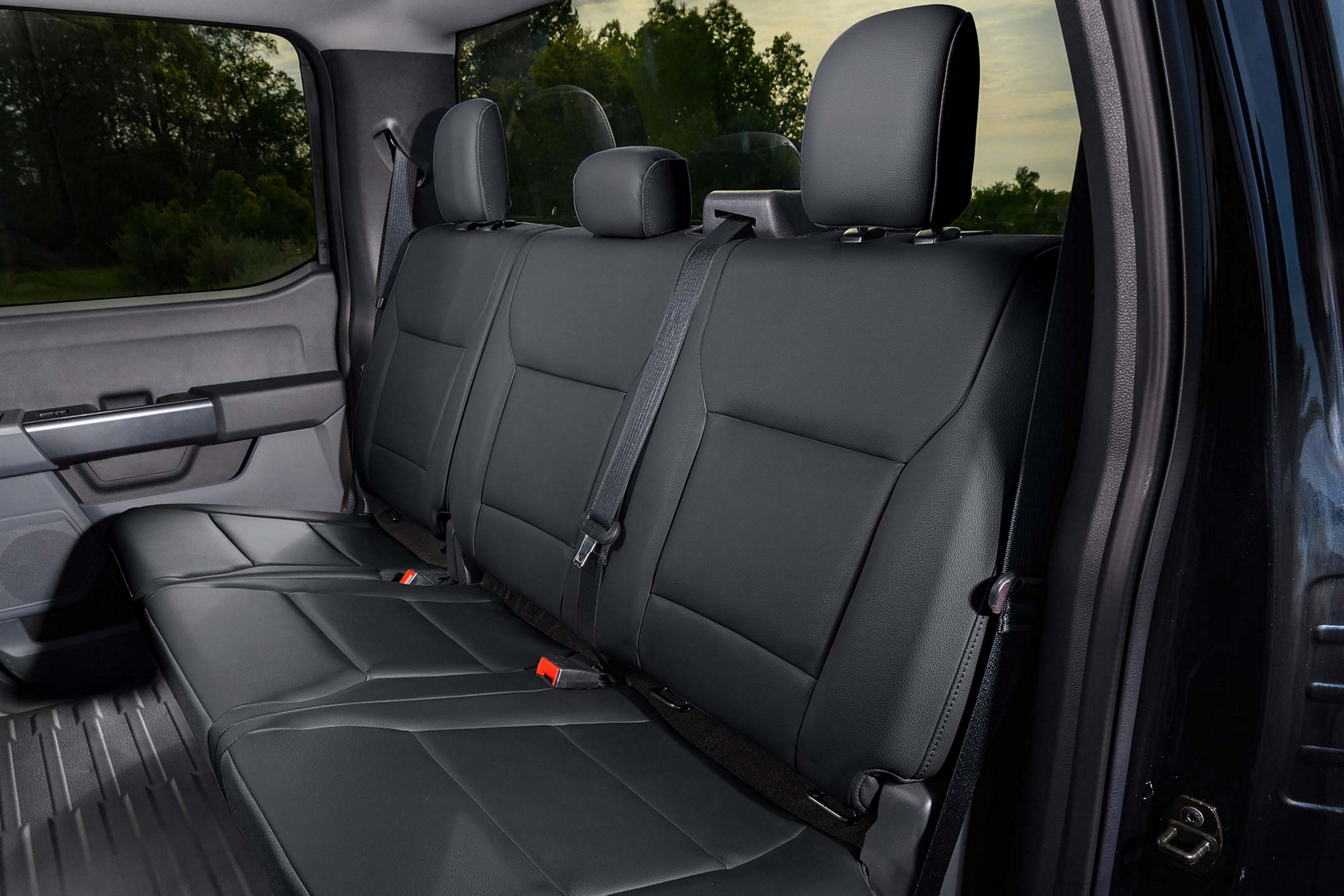 2023 Ford F-150®️ Lightning™️ Pro SSV rear seats close-up