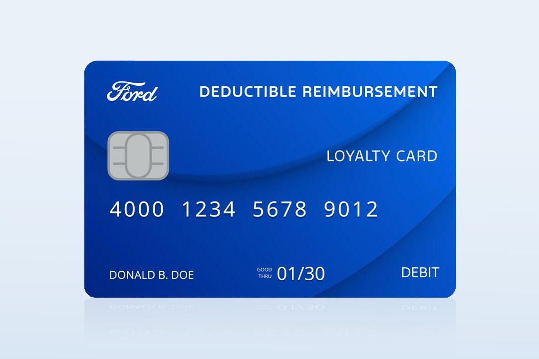 A credit card on a blue background 
