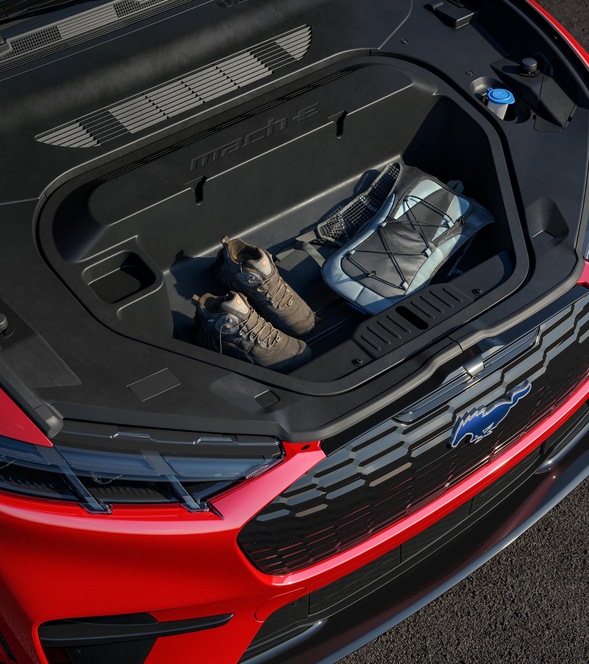Available frunk in the 2026 Ford Mustang Mach-E® SUV